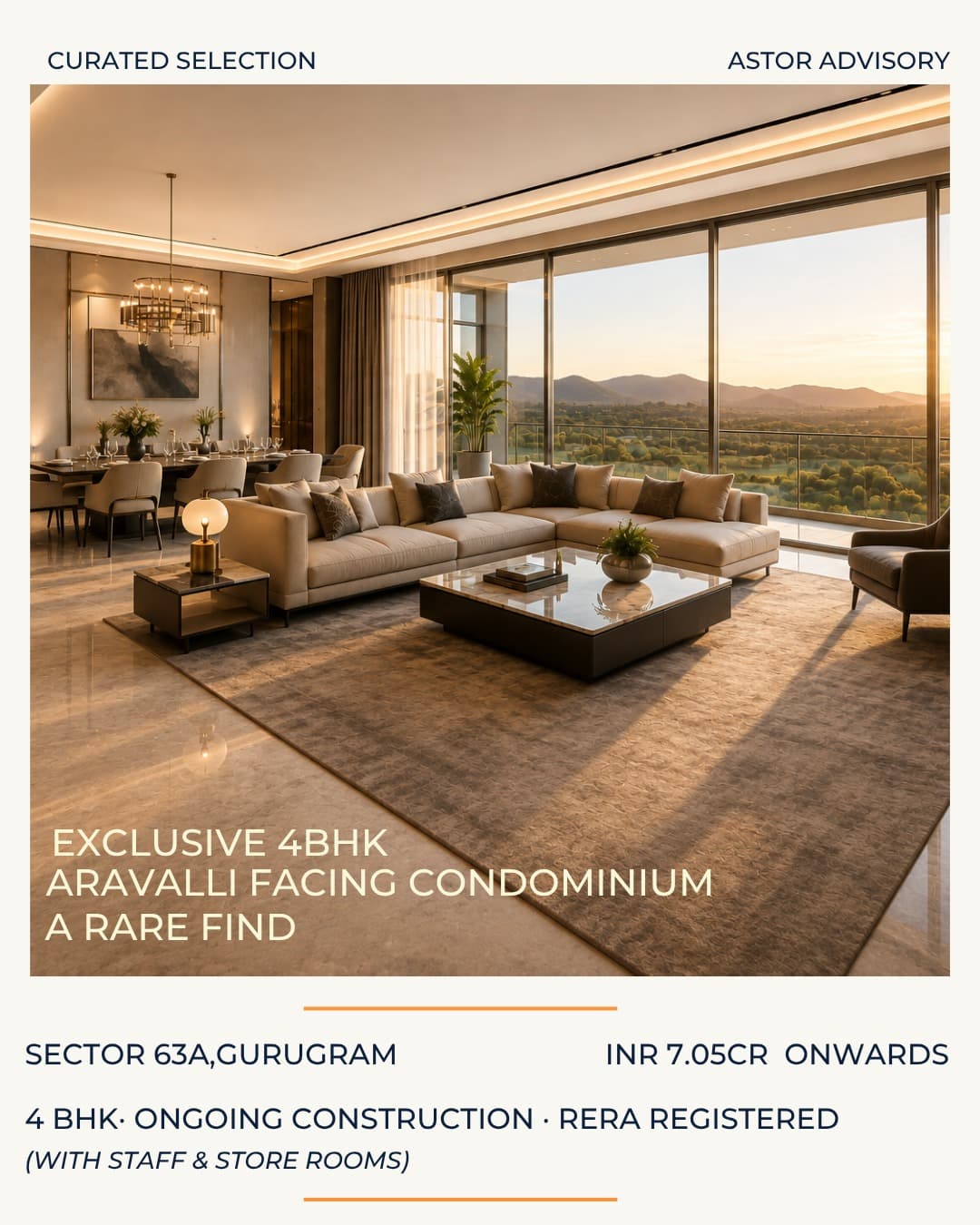 Aravalli Facing Condominium in Sector 63A, Gurugram